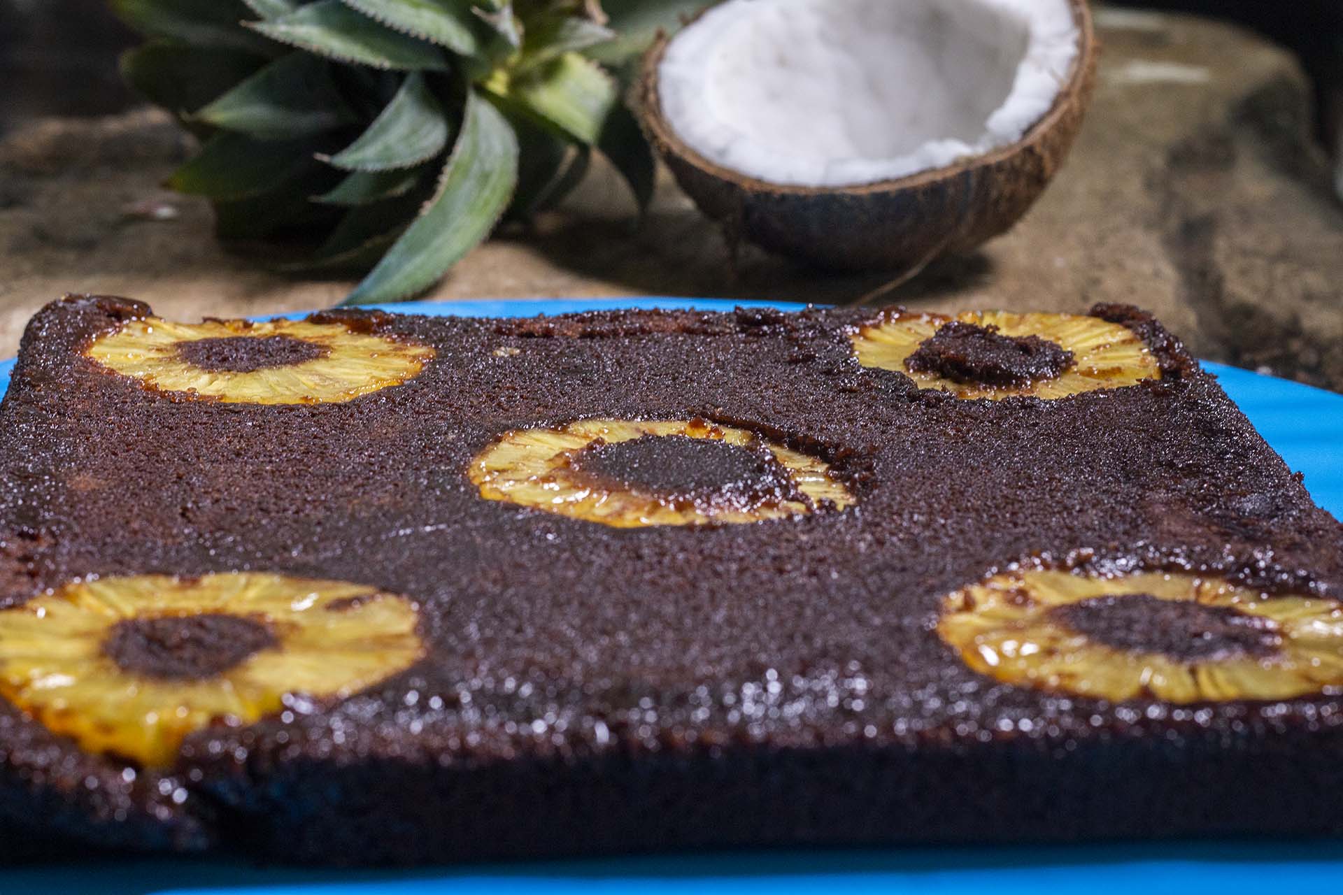 Chocolate Pineapple Upside Down Cake