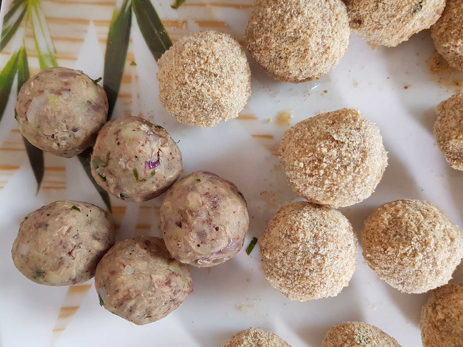 Fish Cutlet Balls before frying