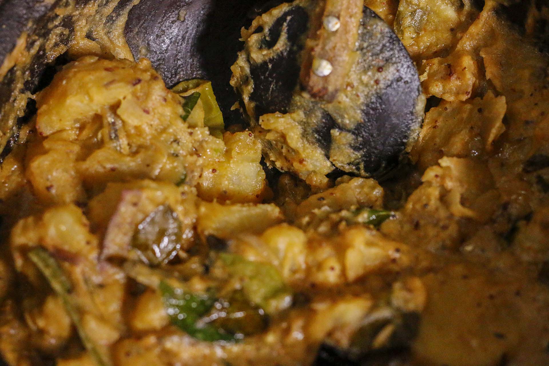 Close up view of Sweet Potato Curry