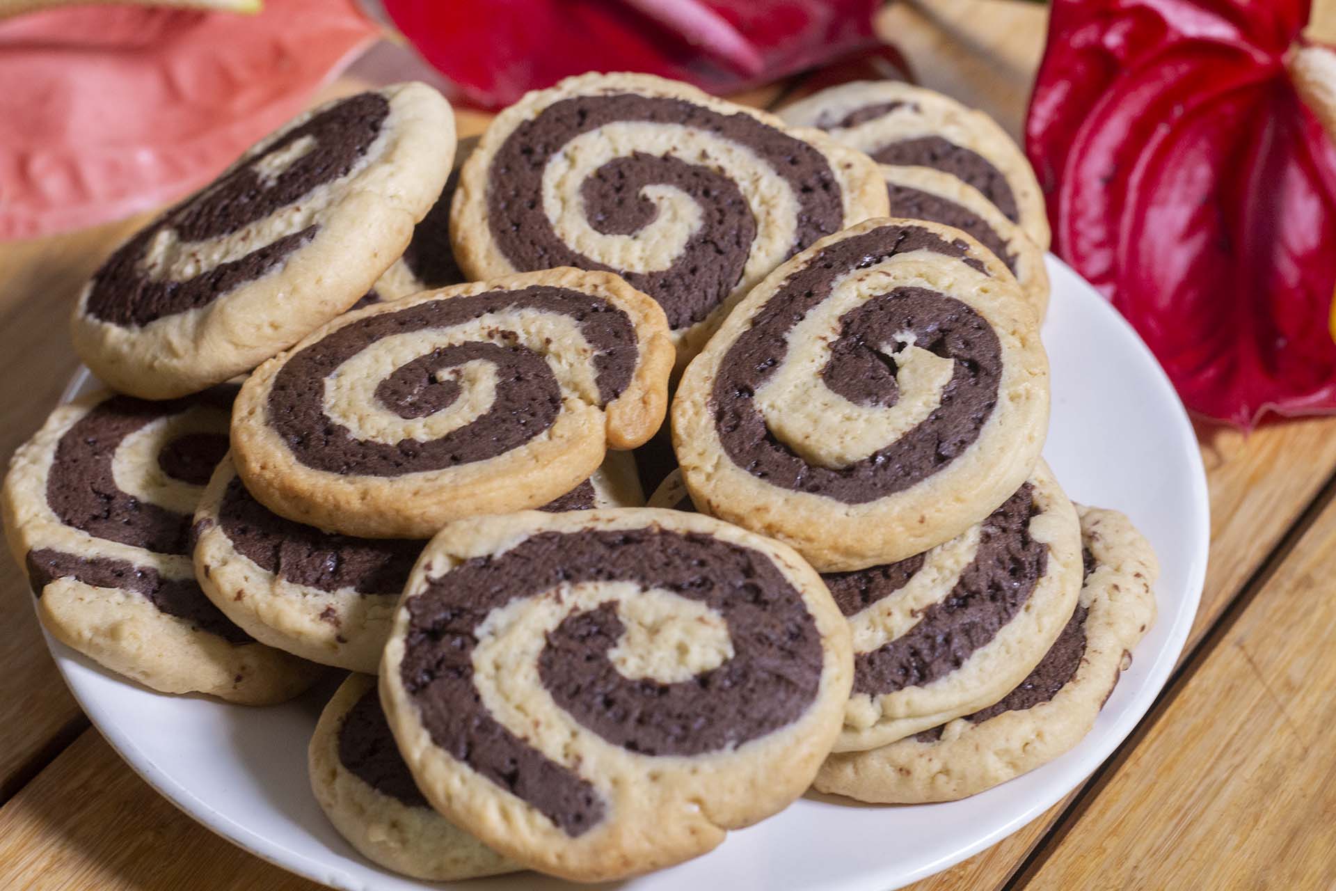 Vanilla & Chocolate Swirl Cookies