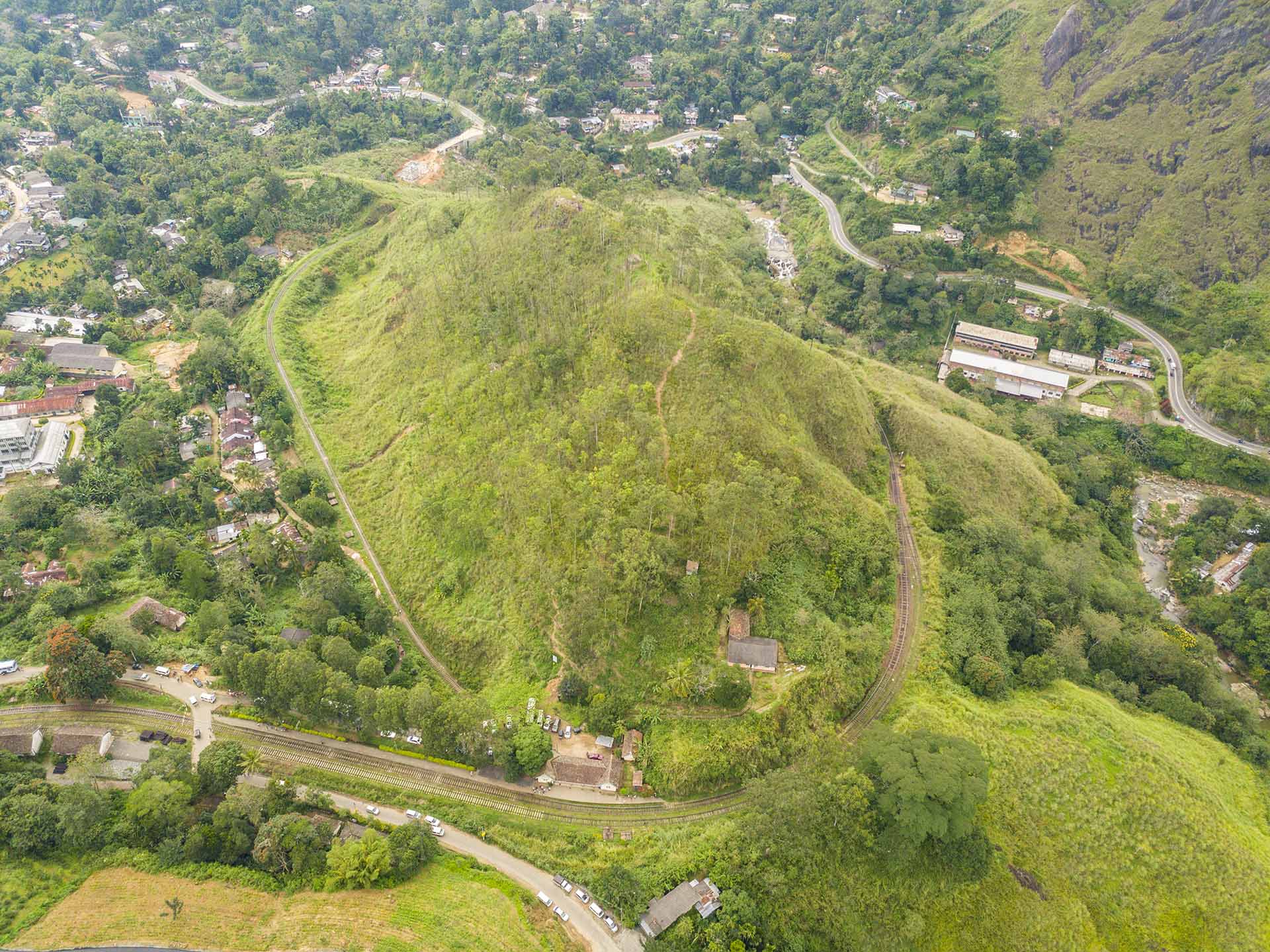 Drone view of Demodara Loop