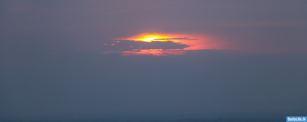 View of Sunset from Athugala rock, Kurunegala, Sri Lanka