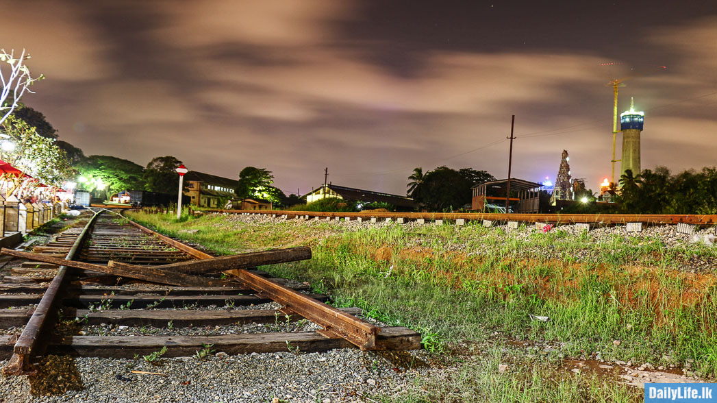 Sri Lanka Railway Headquarters & Workshop. This is right next to Colombo Floating Market, it actually looks like a haunted place :) The tower under construction in the right is Lotus Tower.